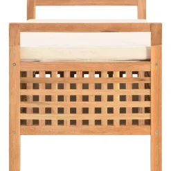 vidaXL Banc de rangement 93x49x49 cm Bois de noyer massif