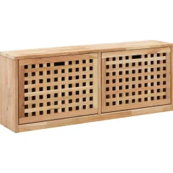 Produits Ménagers-vidaXL Banc de rangement de chaussures 94x20x38cm Bois massif de noyer
