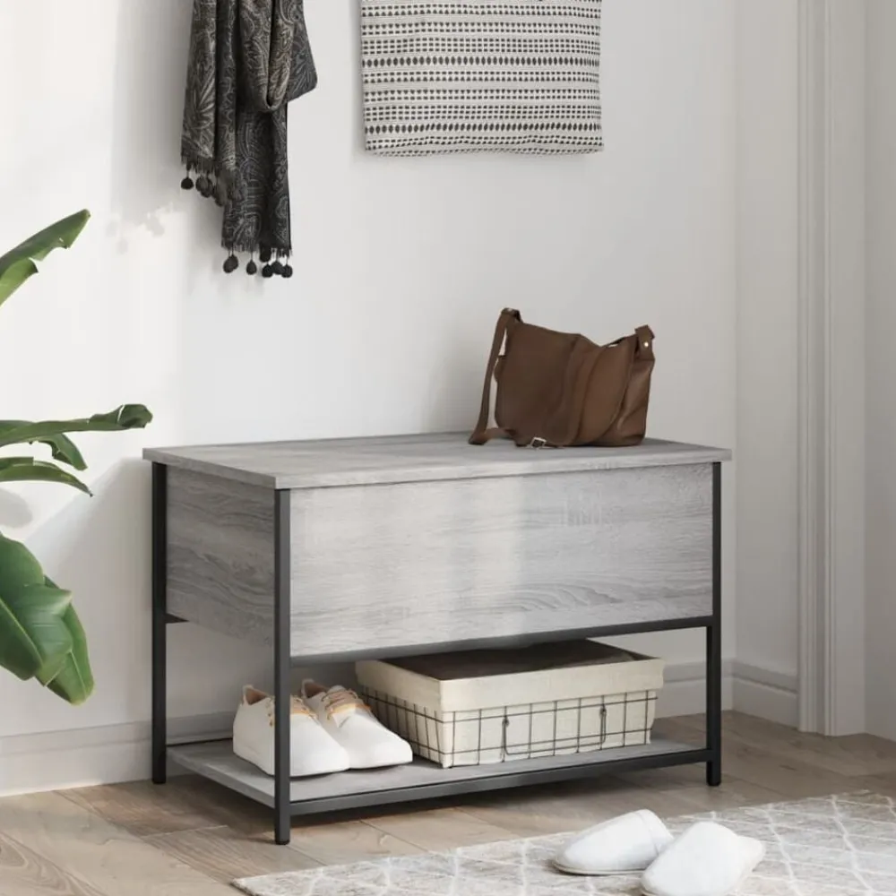 vidaXL Banc de rangement 70x42,5x47 cm bois d'ingénierie