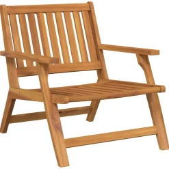 vidaXL Banc de Relaxation 2 pcs Marron Bois d'Acacia Massif