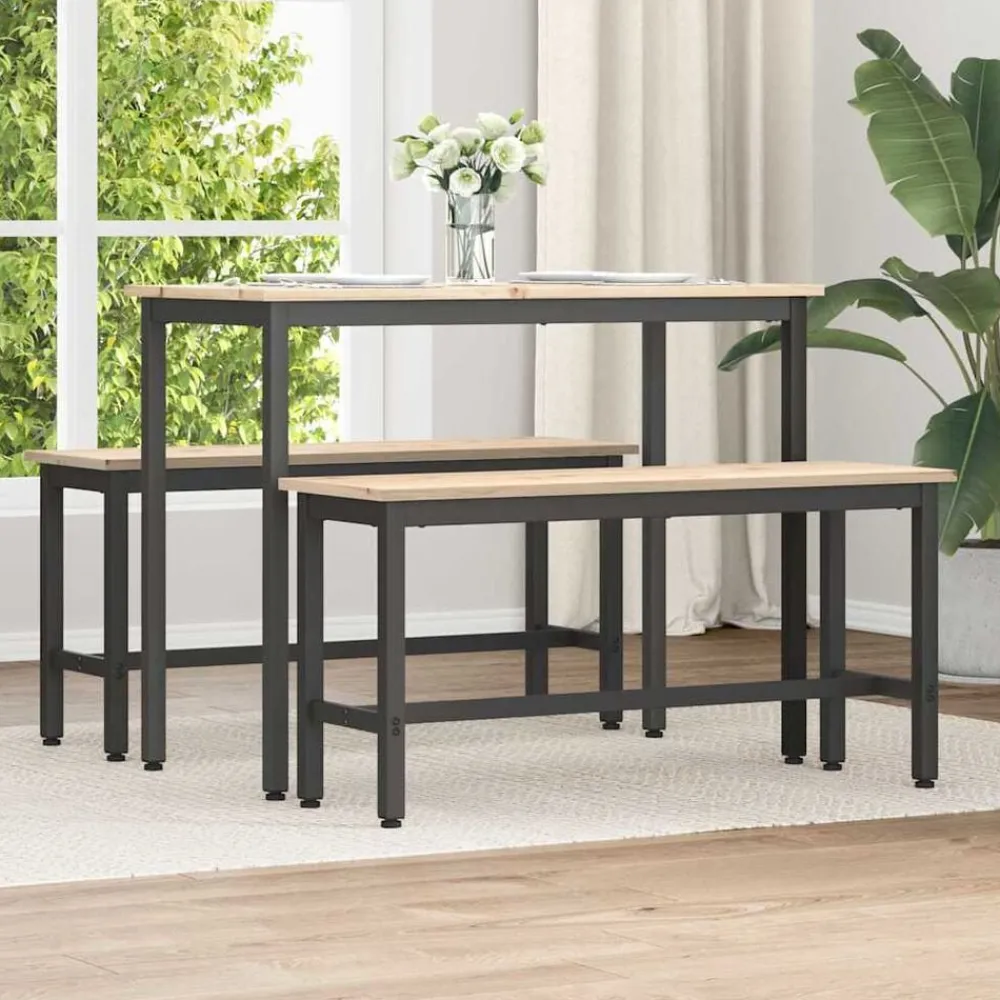 Bancs-vidaXL Banc de salle à manger 100 x 32,5 x 49 cm Naturel