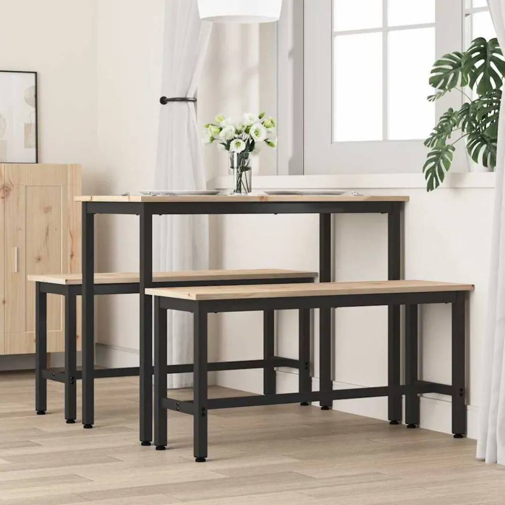 Bancs-vidaXL Banc de salle à manger 100 x 32,5 x 49 cm Naturel