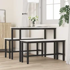 Bancs-vidaXL Banc de salle à manger 100 x 32,5 x 49 cm Blanc