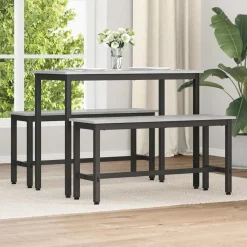 vidaXL Banc de salle à manger Gris Sonoma 100 x 32,5 x 48,5 cm
