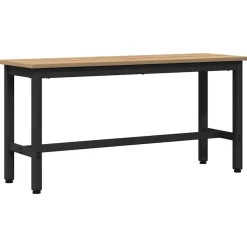 Bancs-vidaXL Banc de salle à manger Chêne artisanal 100 x 32,5 x 48,5 cm ch&ecirc;ne artisanal