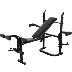 Entraînement & Fitness-vidaXL Banc d'entraînement avec support de poids jeu d'haltères 30,5kg