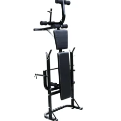 Entraînement & Fitness-vidaXL Banc d'entraînement avec support de poids jeu d'haltères 30,5kg