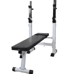 vidaXL Banc d'entraînement avec support de poids jeu d'haltères 120 kg