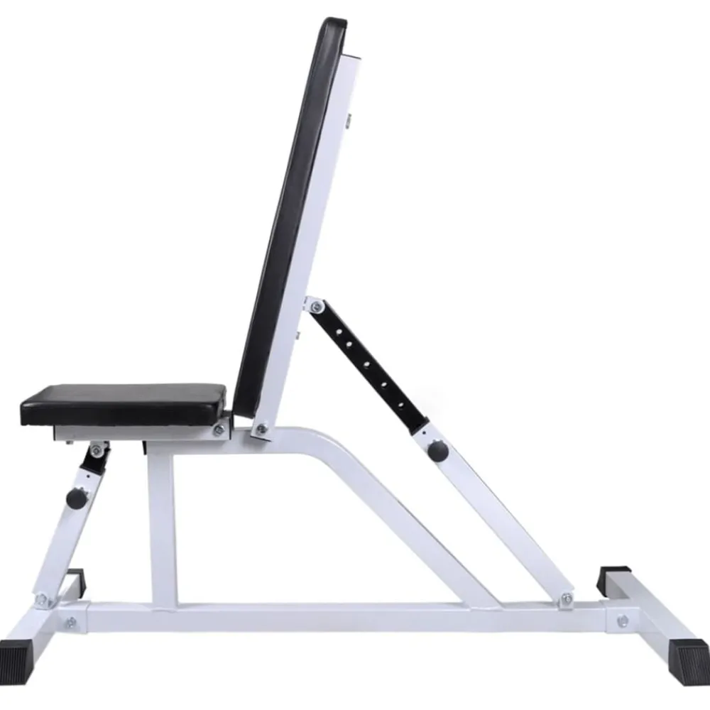 vidaXL Banc d'entraînement avec jeu d'haltères 60,5 kg