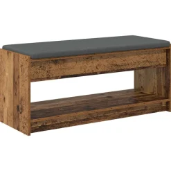 vidaXL Banc d'entrée avec coussin 103 x 38 x 45 cm