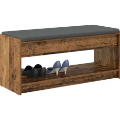 vidaXL Banc d'entrée avec coussin 103 x 38 x 45 cm