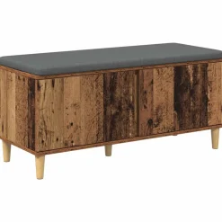 vidaXL Banc d'entrée avec coussin 100 x 38 x 46 cm
