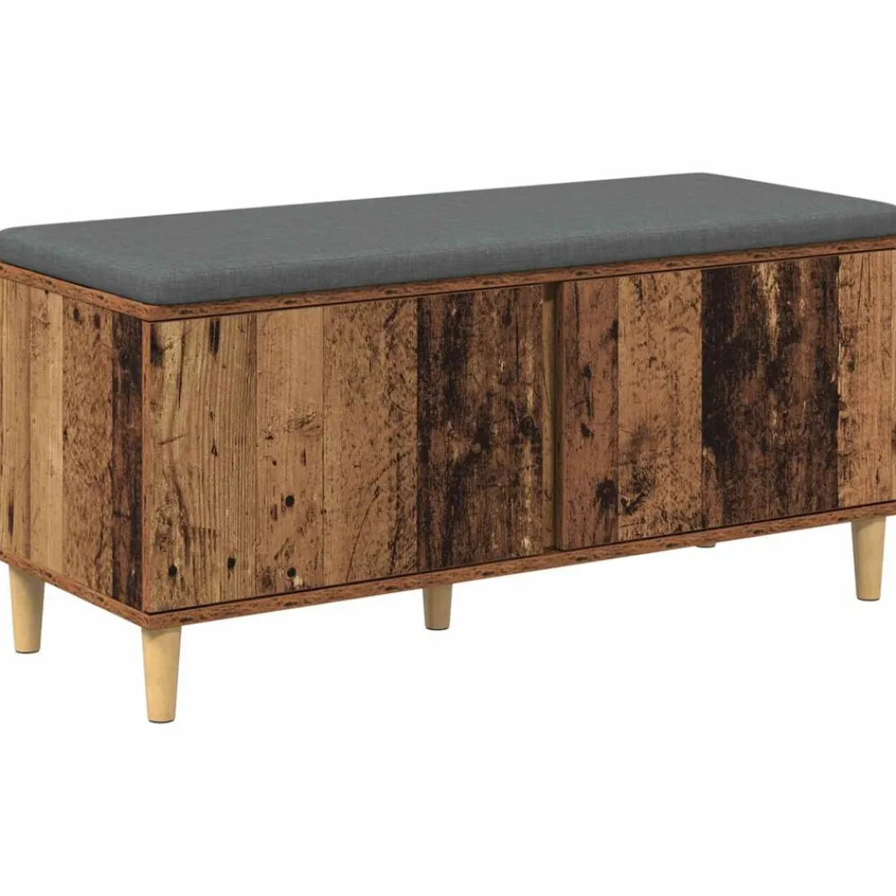 vidaXL Banc d'entrée avec coussin 100 x 38 x 46 cm