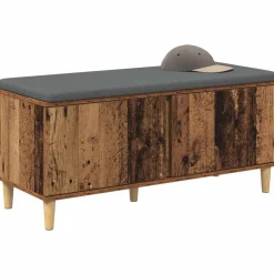 vidaXL Banc d'entrée avec coussin 100 x 38 x 46 cm