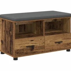 vidaXL Banc d'entrée avec coussin 80 x 38 x 46 cm