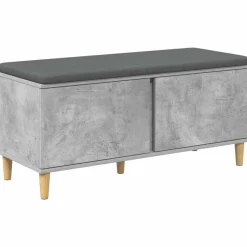 vidaXL Banc d'entrée avec coussin 100 x 38 x 46 cm