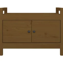Bancs-vidaXL Banc d'entrée 80x40x60 cm Bois de pin massif marron miel