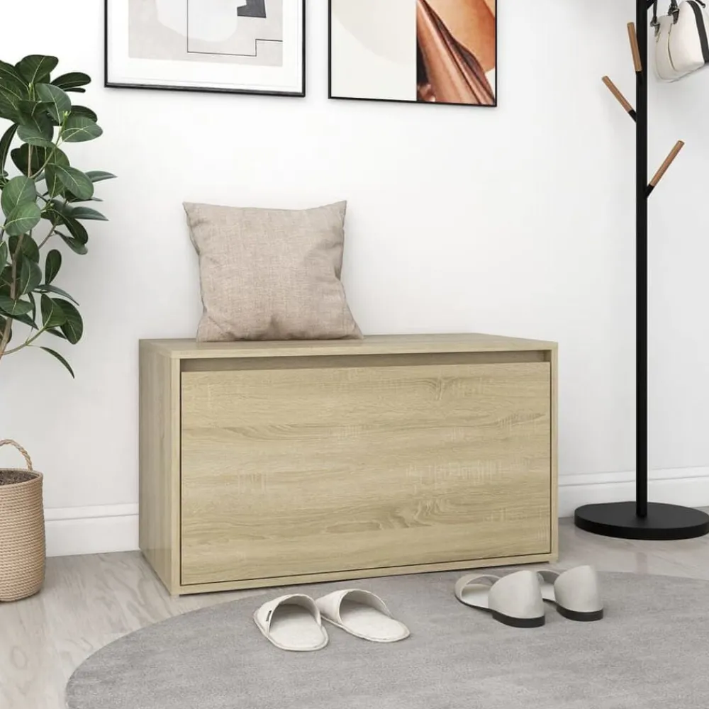 vidaXL Banc d'entrée 80x40x45 cm Chêne sonoma Bois d'ingénierie