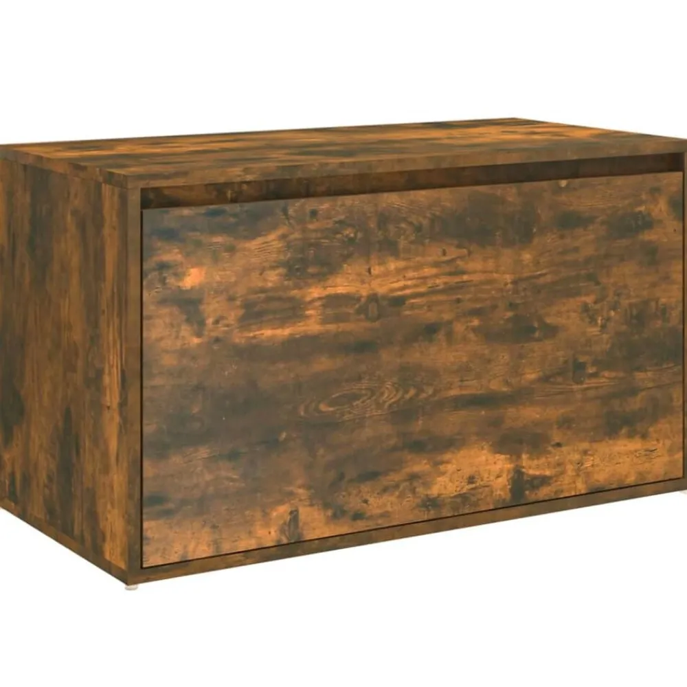 vidaXL Banc d'entrée 80x40x45 cm Chêne fumé Bois d'ingénierie