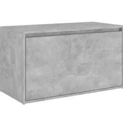 Bancs-vidaXL Banc d'entrée 80x40x45 cm Bois d'ingénierie Gris béton