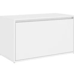 Bancs-vidaXL Banc d'entrée 80x40x45 cm Bois d’ingénierie Blanc