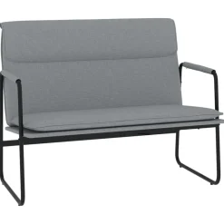 Bancs-vidaXL Banc 100x64x80 cm Tissu Gris clair