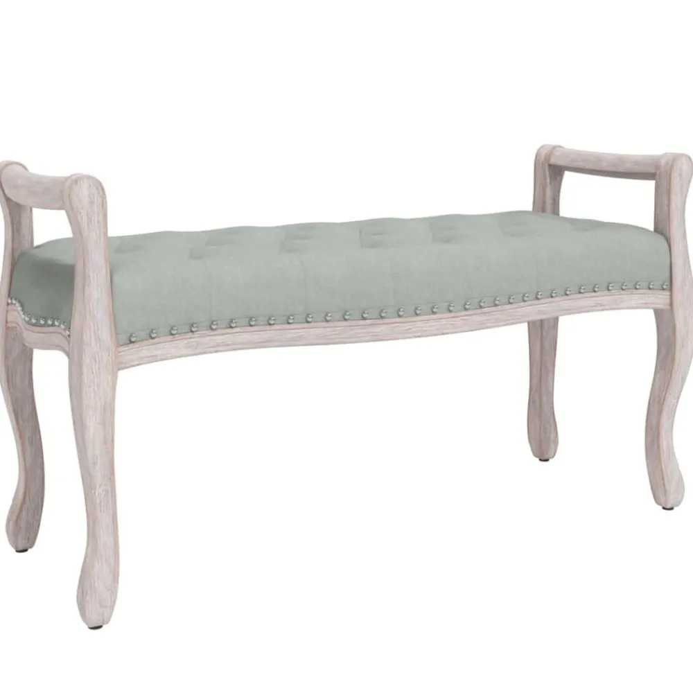 Bancs-vidaXL Banc 110x45x60 cm Velours Gris clair