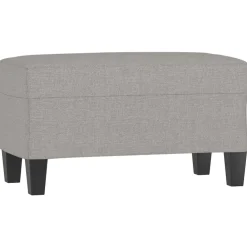 Bancs-vidaXL Banc 70x35x41 cm Tissu Gris clair
