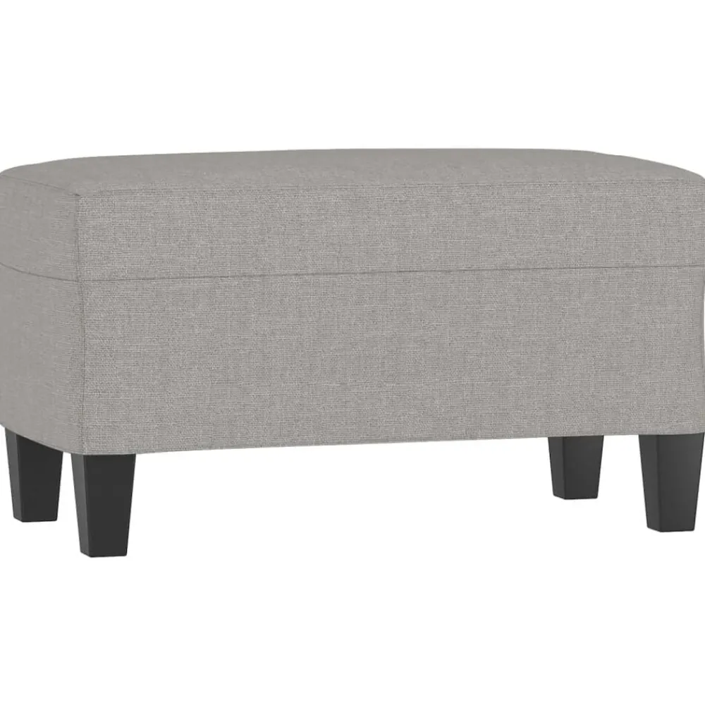 Bancs-vidaXL Banc 70x35x41 cm Tissu Gris clair