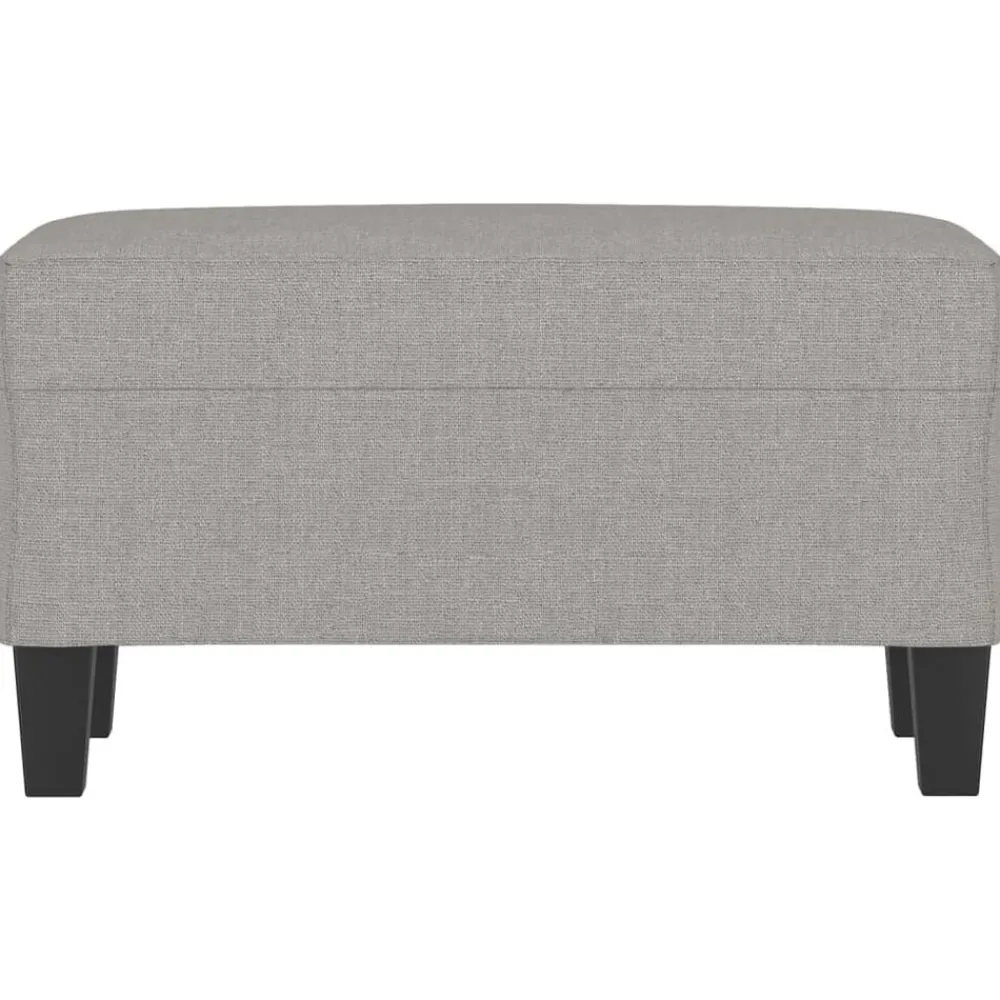 Bancs-vidaXL Banc 70x35x41 cm Tissu Gris clair