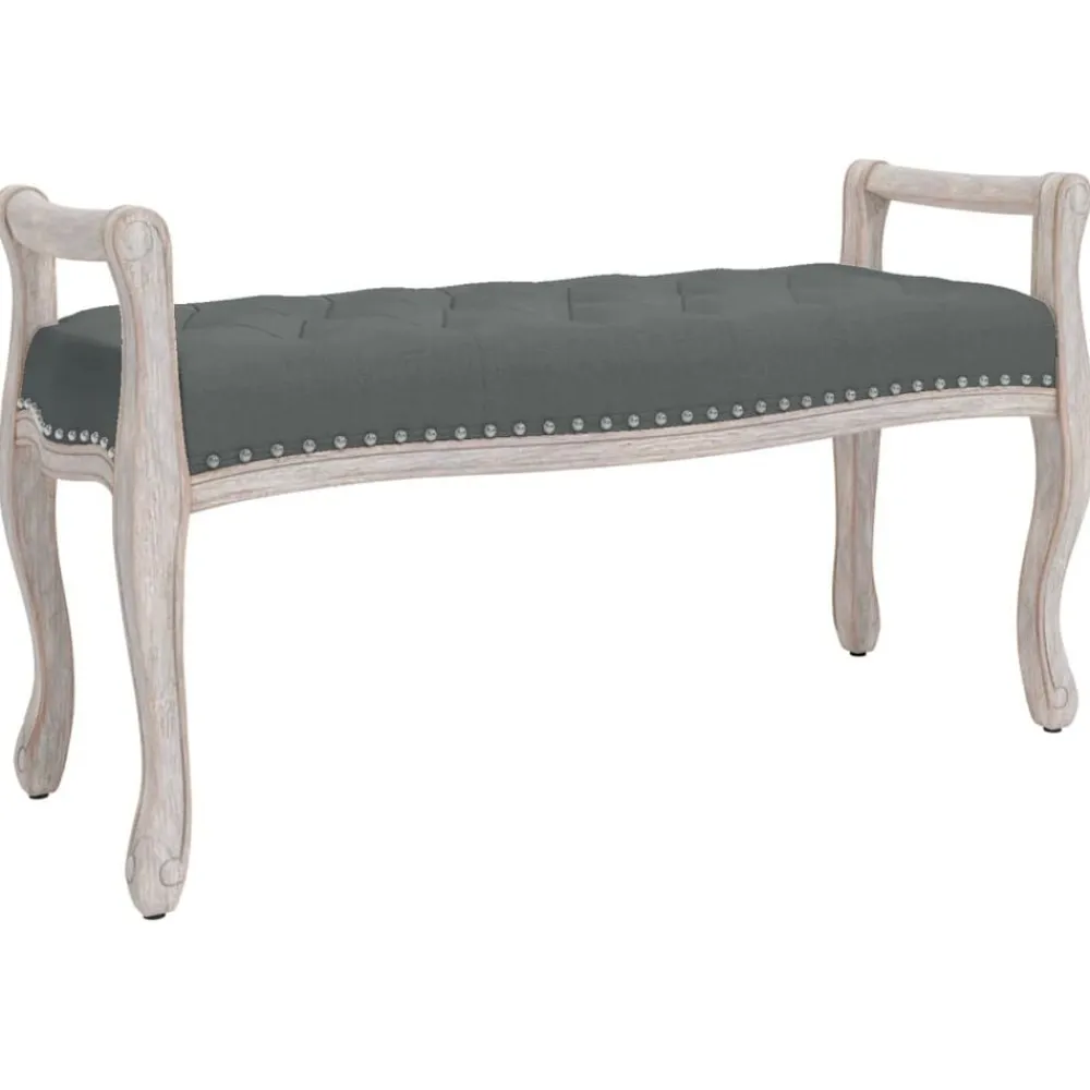 vidaXL Banc foncé 110x45x60 cm Tissu