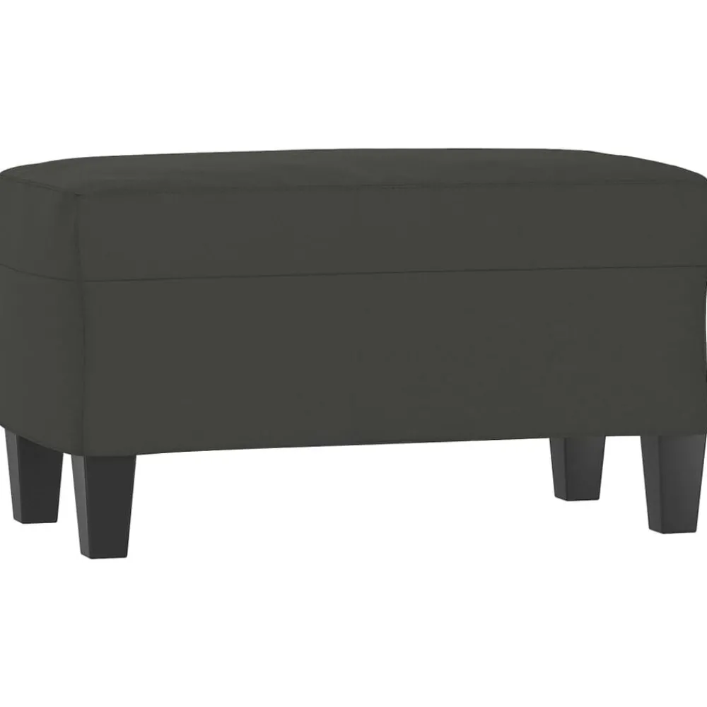 Bancs-vidaXL Banc 70x35x41 cm Tissu microfibre Gris foncé