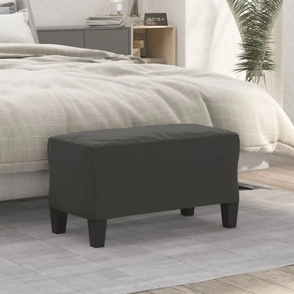 Bancs-vidaXL Banc 70x35x41 cm Tissu microfibre Gris foncé