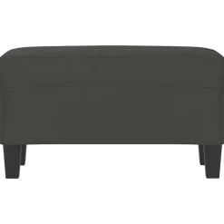 Bancs-vidaXL Banc 70x35x41 cm Tissu microfibre Gris foncé