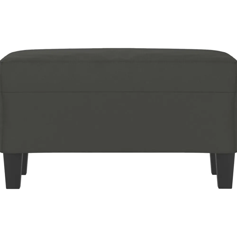 Bancs-vidaXL Banc 70x35x41 cm Tissu microfibre Gris foncé