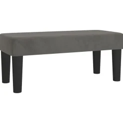 Bancs-vidaXL Banc 70x30x30 cm Velours Gris foncé