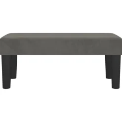 Bancs-vidaXL Banc 70x30x30 cm Velours Gris foncé