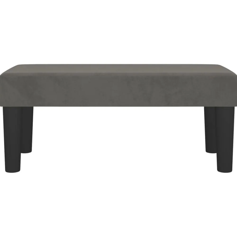 Bancs-vidaXL Banc 70x30x30 cm Velours Gris foncé