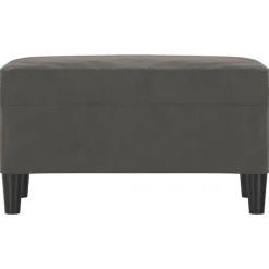 Bancs-vidaXL Banc 70x35x41 cm Velours Gris foncé
