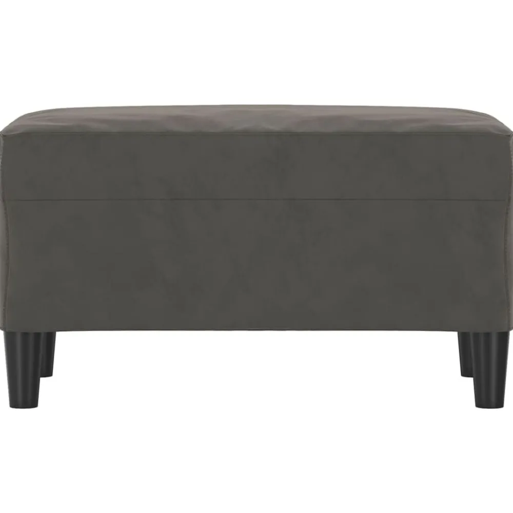 Bancs-vidaXL Banc 70x35x41 cm Velours Gris foncé