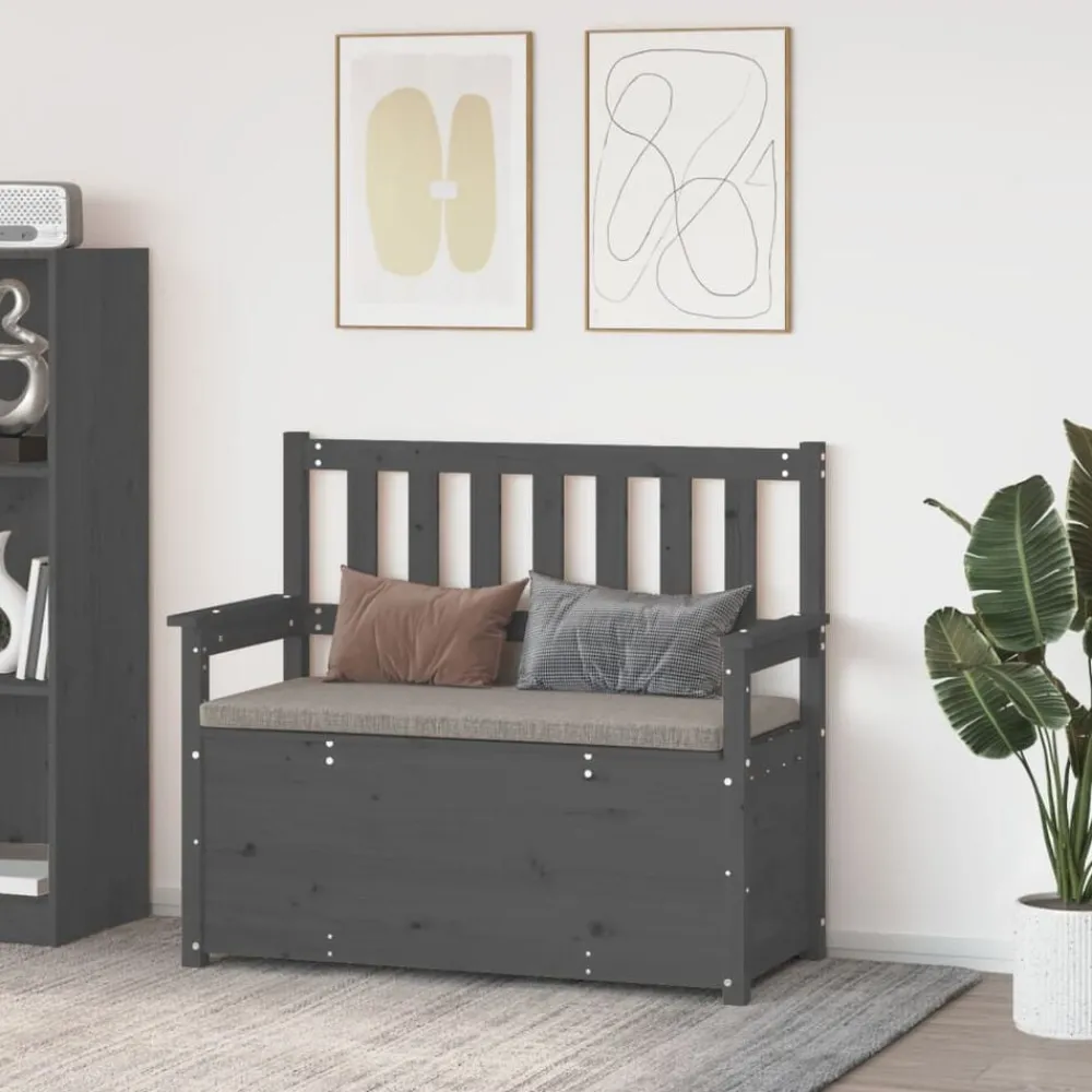 vidaXL Banc 112,5x51,5x96,5 cm Bois de pin massif