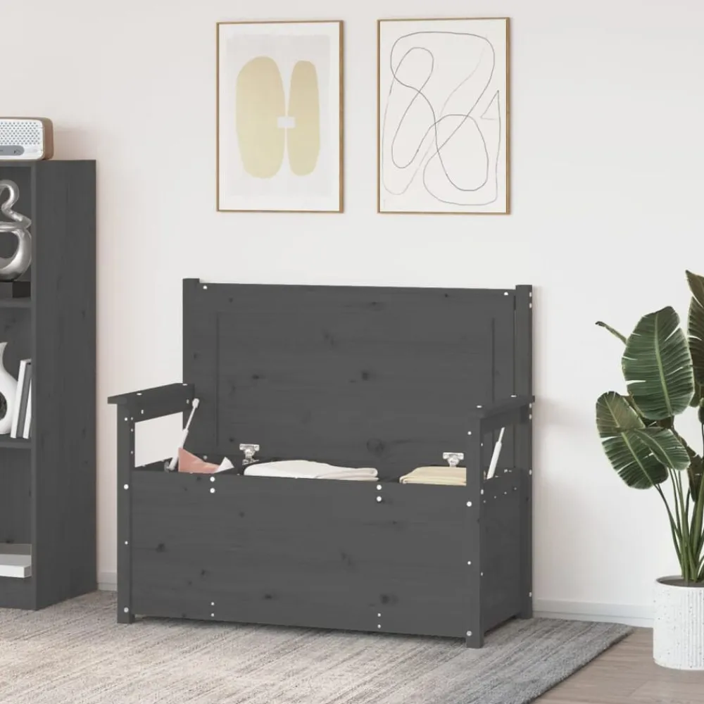 vidaXL Banc 112,5x51,5x96,5 cm Bois de pin massif