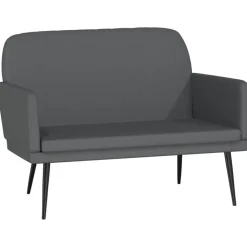 Bancs-vidaXL Banc 107x80x81 cm Similicuir Gris