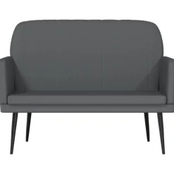 Bancs-vidaXL Banc 107x80x81 cm Similicuir Gris