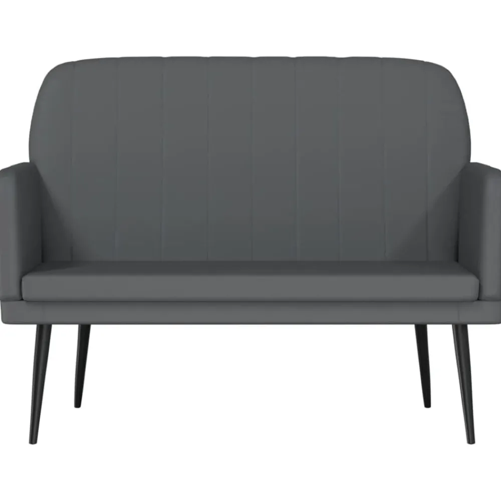 Bancs-vidaXL Banc 107x80x81 cm Similicuir Gris