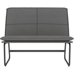 Bancs-vidaXL Banc 100x75x76 cm Similicuir Gris