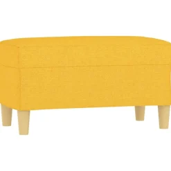 Bancs-vidaXL Banc 70x35x41 cm Tissu Jaune clair