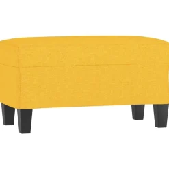 Bancs-vidaXL Banc 70x35x41 cm Tissu Jaune clair