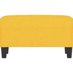 Bancs-vidaXL Banc 70x35x41 cm Tissu Jaune clair
