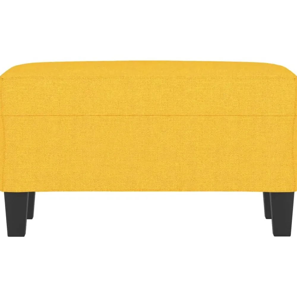 Bancs-vidaXL Banc 70x35x41 cm Tissu Jaune clair
